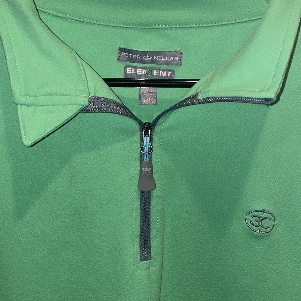 Peter Millar Element 4 Wind 1/4 Zip
Men's XL Pullover Aqua Blue
Timiquana Golf - Picture 2 of 7